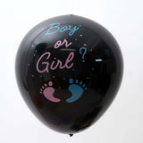 24inch Gender Reveal Pink Confetti Filled Boy Or Girl Print Latex Balloon