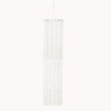 20ft Hanging Beaded Crystal Column Chandelier, Tall Beads Curtain Round