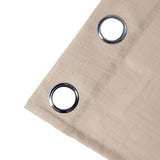 2 Pack | Handmade Beige Faux Linen Curtains 52x84inch Curtain Panels With Chrome Grommets