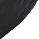 Black Ruched Swag Back Spandex Fitted Banquet Chair Cover With Foot Pockets