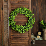 2 Pack | 21inch Green Artificial Lifelike Jasmine Leaf Spring Wreaths