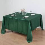 90" Hunter Emerald Green Satin Overlay Square Table Overlay