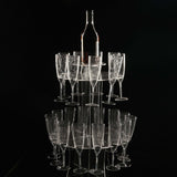 Acrylic Champagne Glasses Flutes Display Stand, Wine Glass Rack Tower