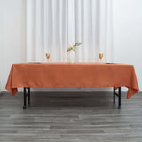 60"x102" Terracotta (Rust) Polyester Rectangular Tablecloth