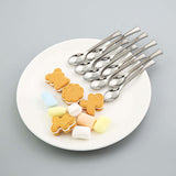 36 Pack - 4inch Silver Mini Heavy Duty Plastic Spoons, Tea, Dessert & Coffee Spoons