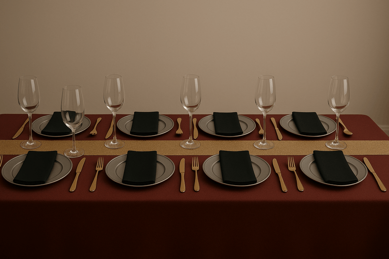 Coordinated New Year's Eve Tableware