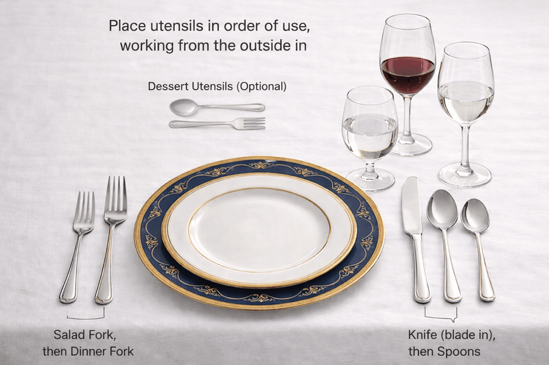 Correct Order of Utensils Guidelines