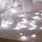 10ft Cool White 300 LED Icicle Curtain Fairy String Lights with 8 Modes