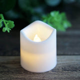 12 Pack | White Flameless Candles LED | Battery Operated Votive Candles