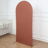 6ft Matte Terracotta (Rust) Spandex Fitted Chiara Backdrop Stand Cover