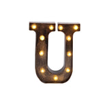 Antique Black Industrial Style LED Marquee Alphabet Letter Sign, 9inch Light Up Letter#whtbkgd