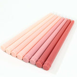 8 Pack Mixed Pink Flameless LED Taper Candles, 11inch Flickering Battery Operated Candles