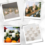 12 Pack | 2inch Ivory Votive Candles, Mini Multi-Purpose Candle Decor