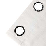 2 Pack | Handmade White Faux Linen Curtains 52x64inch Curtain Panels With Chrome Grommets