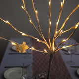 3 Pack | 28.5" Warm White LED Artificial Tree Twig Lights, Lighted Branches With 60 Bright LED Bulbs