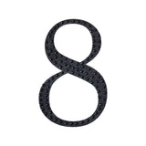 6inch Black Decorative Rhinestone Number Stickers DIY Crafts - 8#whtbkgd