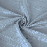 72x72Inch Dusty Blue Accordion Crinkle Taffeta Table Overlay, Square Tablecloth Topper#whtbkgd