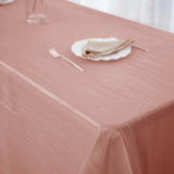 90x156Inch Dusty Rose Accordion Crinkle Taffeta Rectangular Tablecloth