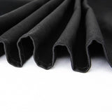 70" Black Square 100% Cotton Linen Table Overlay Washable