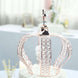 14inch Metallic Blush/Rose Gold Crystal-Bead Royal Crown Cake Topper