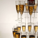 Acrylic Champagne Glasses Flutes Display Stand, Wine Glass Rack Tower