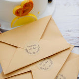 500PCS | 1.5 inch Self Adhesive Handmade with Love Stickers Roll, Bakery Cookies Labels