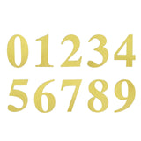 4 Pack - 5" Gold Large 0-9 Number Stickers Banner, Custom Milestone Age And Date Stick On Numbers - 7