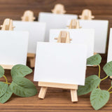 10 Pack | 5inch Natural Mini Rustic Place Card Table Number Holders