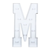 4ft White Large Marquee Light Up Letter M Mosaic Balloon Frame Pre-Cut Foam Board 10 Warm#whtbkgd