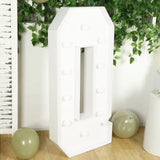 4ft White Large Marquee Light Up Letter Q Mosaic Balloon Frame Pre-Cut Foam Board 10 Warm White