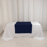 Wide Polyester 36x72inch Table Runner Navy Blue - Durable Trade Show Table Linen