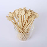 100 Pack Natural Eco Friendly Bird Bamboo Skewers Cocktail Picks 5inch Biodegradable Fruit Appetizer