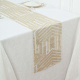 12x108inch Champagne Diamond Glitz Sequin Table Runner