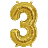 16" Shiny Metallic Gold Mylar Foil Alphabet Letter & Number Balloons