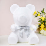 12inch DIY White 3D Modeling StyroFoam Bear, Polystyrene Craft Foam Animal