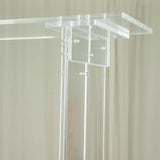 40inch Tall Clear Acrylic Rectangular Flower Frame Table Display Stand