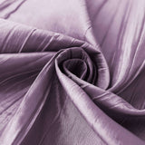 90x90inches Accordion Crinkle Taffeta Table Overlay - Violet Amethyst