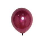 25 Pack | 12Inch Shiny Pearl Eggplant Latex Helium or Air Balloons