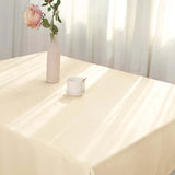 Beige Polyester Square Tablecloth 54"x54"