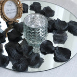 500 Pack Black Silk Rose Petals Table Confetti or Floor Scatters