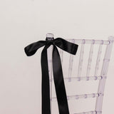 50 Yards 1.5inch Black Single Face Decorative Satin Ribbon