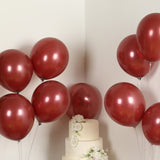 50 Pack Matte Pastel Burgundy Biodegradable Balloons 12inch, Round Eco-friendly