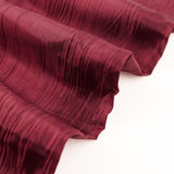 54inch x 10 Yards Burgundy Accordion Crinkle Taffeta Fabric Bolt