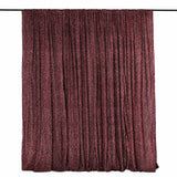 20ftx10ft Burgundy Metallic Shimmer Tinsel, Event Background Drapery Panel, Photo Backdrop Curtain