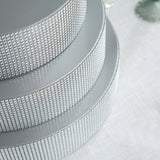 16inch Silver Rhinestones Round Metal Pedestal Cake Stand, Cupcake Holder