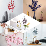 2 Branches 42inch Tall Terracotta (Rust) Artificial Silk Carnation Flower Stems