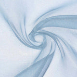 12inch x 10yd | Dusty Blue Sheer Chiffon Fabric Bolt, DIY Voile Drapery Fabric