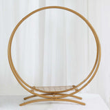 24inch Gold Metal Double Hoop Wedding Cake Display Stand