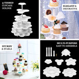 18inch 5-Tier Scallop Edge 27-Cupcake Holder Stand, Dessert Display Tower