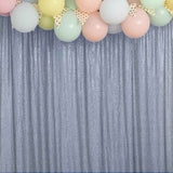 8ftx8ft Dusty Blue Sequin Event Background Drape, Photo Backdrop Curtain Panel